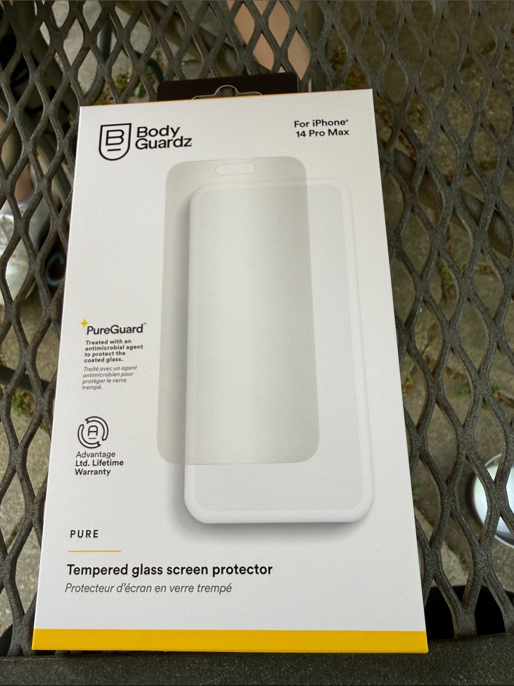 BodyGuardz PureGuard Tempered Glass Screen Protector - White